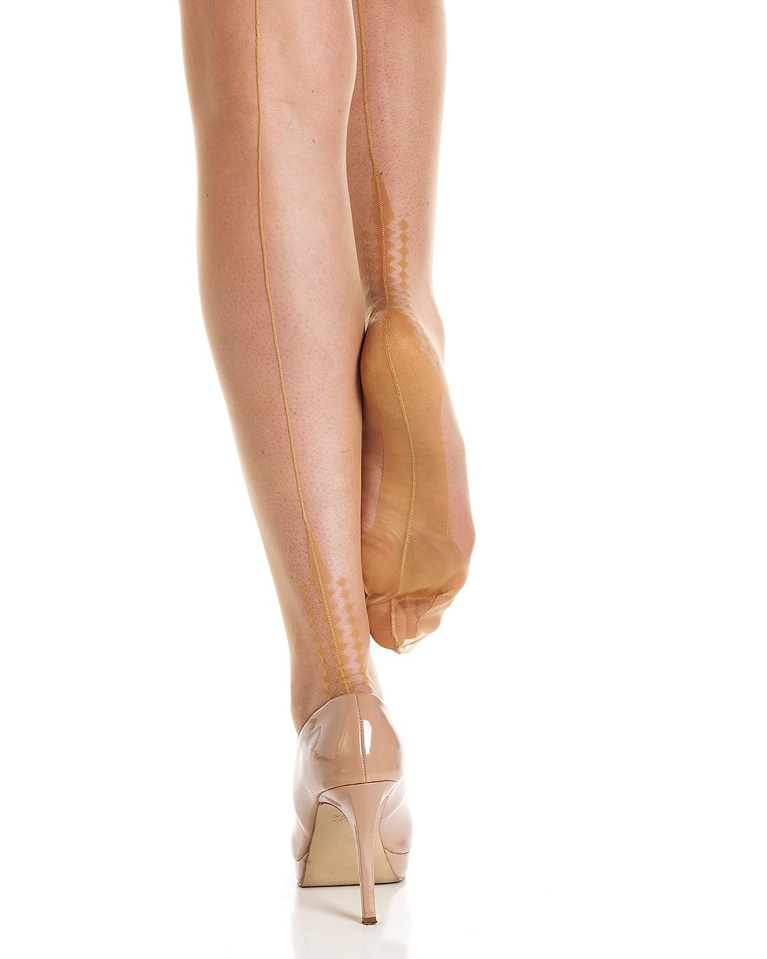 Fully Fashioned - Memphis Heel Stockings Natural