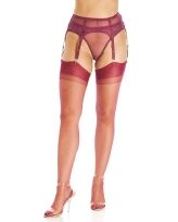 Black Cherry Wine – Fully Fashioned Atlanta Heel Stockings