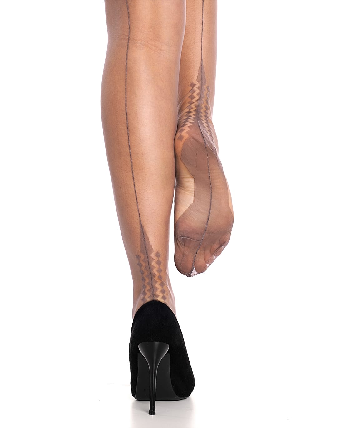 Mellow Mocha Limited Edition - Fully Fashioned Memphis Heel Stockings - Image 4