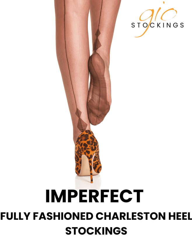 Gio Imperfect - Fully Fashioned Charleston Heel Stockings