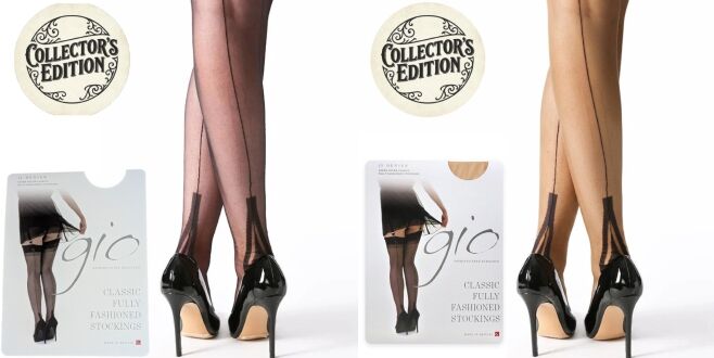 Fully Fashioned Full Contrast Lafayette Heel Stockings | Renaissance Collector's Edition