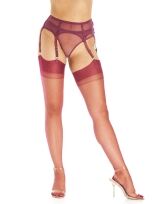 Black Cherry Wine – Fully Fashioned Cuban Heel Stockings